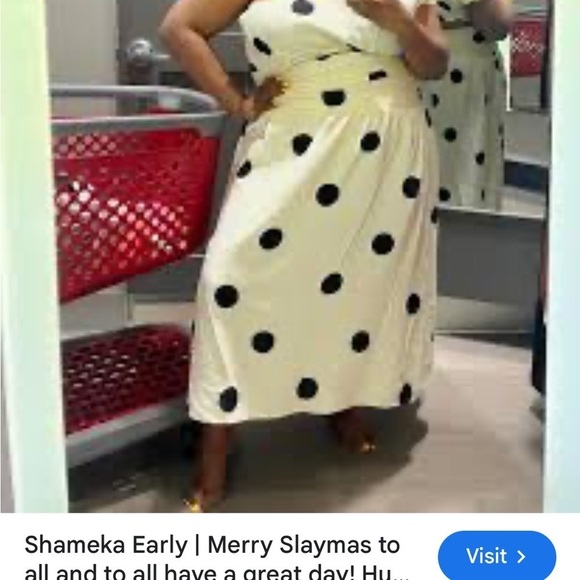 NWT Side-Tie Sarong Midi Skirt -
Future Collective Cream/Black
Polka Dots Sz 20 - Picture 5 of 8